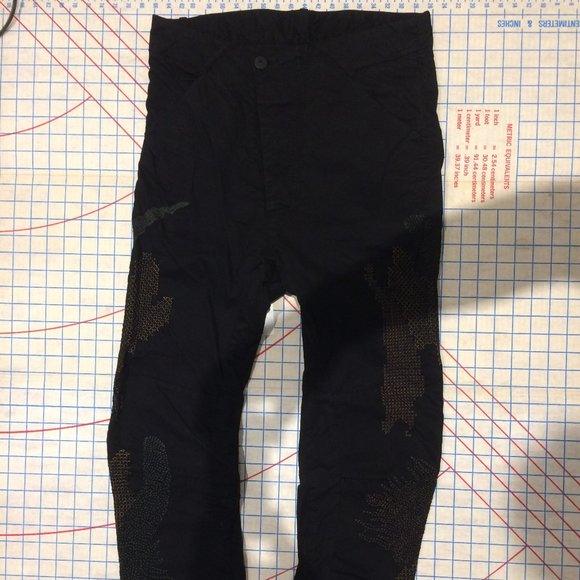 NWT 11 by Boris Bidjan Saberi Embroidered Pants - Picture 6 of 8